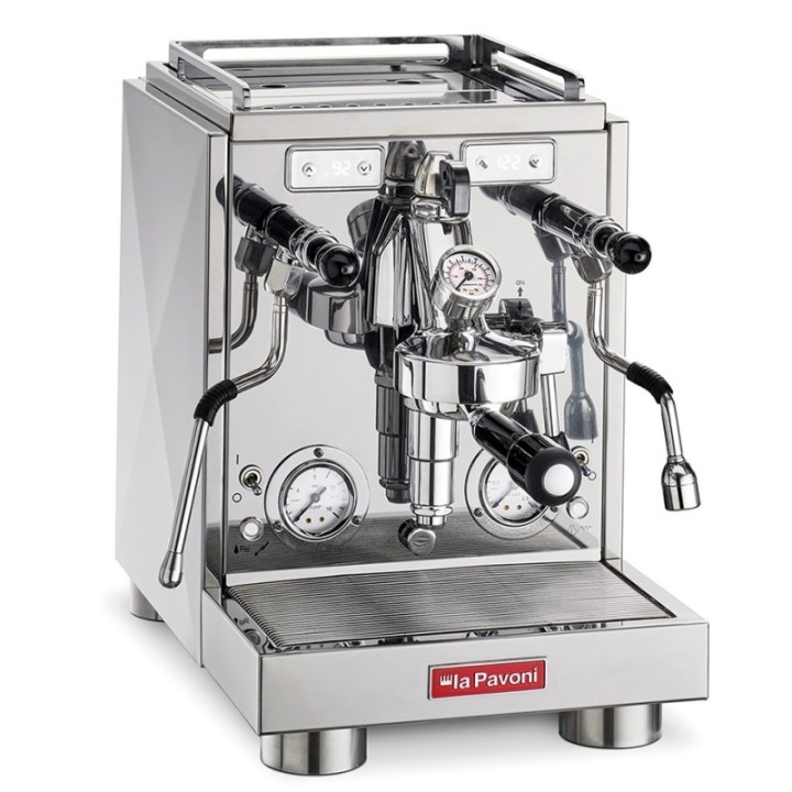 La Pavoni New Botticelli Specialty LPSBSS03NO Espressomaskine Inkl. Eureka Atom W 65 Casa Mat Sort Espressokværn
