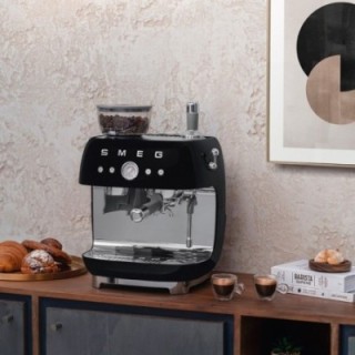 Smeg EGF03BLEU Manuel espressomaskine Inkl. Kværn Sort & Rigtig Kaffe Bestseller Mixpakke 3kg Hele kaffebønner