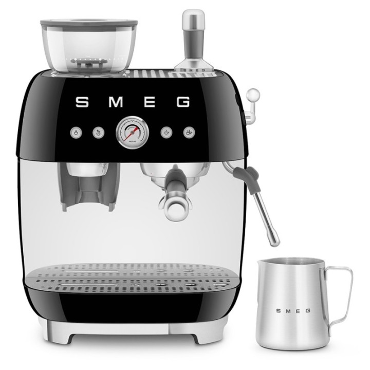 Smeg EGF03BLEU Manuel espressomaskine Inkl. Kværn Sort & Rigtig Kaffe Bestseller Mixpakke 3kg Hele kaffebønner