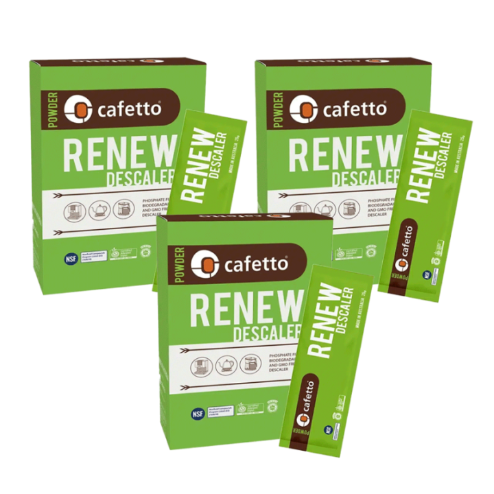Cafetto Renew Organisk Afkalkningspulver 18x25g
