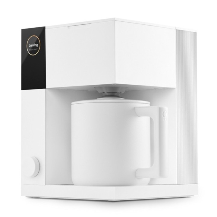 Fellow Aiden Filter Kaffemaskine Hvid Inkl. Fellow Opus Espressokværn Mat Hvid & 1,3 kg Rigtig Kaffe Hele kaffebønner