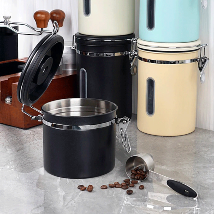 IKAPE V3 Springback Roterende WDT Tool 58 mm Valnød Inkl. Kaffebeholder Sort 600g