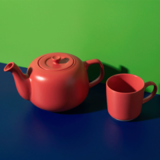 La Cafetière 1,2 L Tebrygger Inkl. Krus 35 cl 2 Stk Rød & Østerlandsk Thehus Pyramidetebreve 24 stk