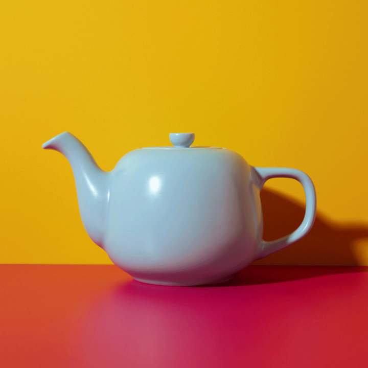 La Cafetière 1,2 L Tebrygger Himmelblå Inkl. Østerlandsk Thehus Mermaid Tea Pyramidetebreve 75 stk