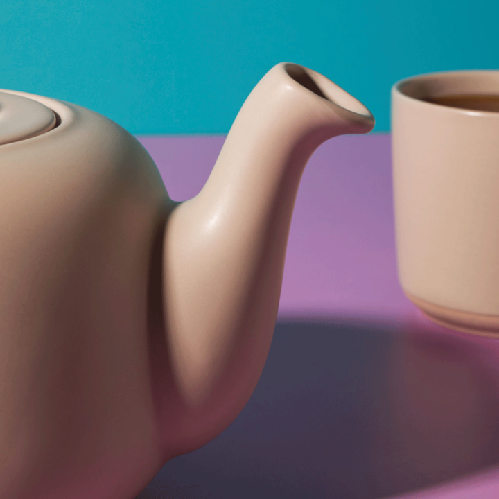 La Cafetière 1,2 L Tebrygger Latte Inkl. Østerlandsk Thehus Colombine Pyramidetebreve 75 stk