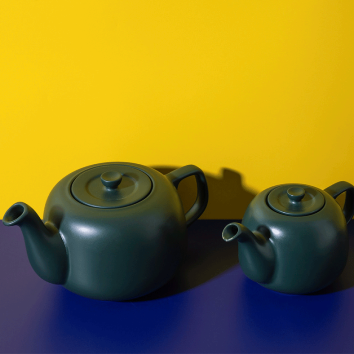 La Cafetière 1,2 L Tebrygger Inkl. Krus 35 cl 2 Stk Grøn & Østerlandsk Thehus Pyramidetebreve 24 stk