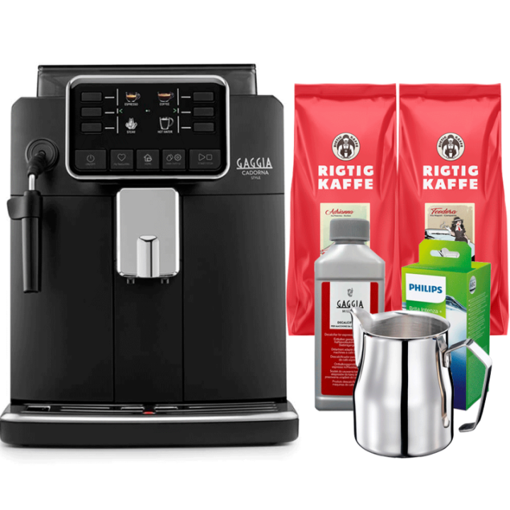 Gaggia Cadorna Style Espressomaskine Inkl. Pleje, Mælkekande & Kaffe