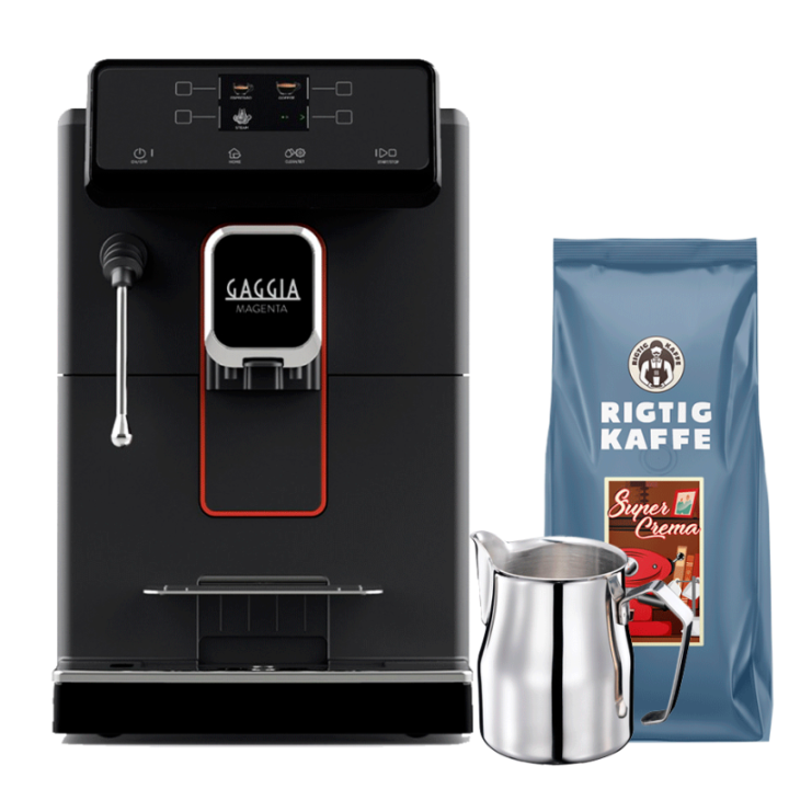 Gaggia Magenta Plus Espressomaskine Inkl. Mælkekande & 1kg Kaffe