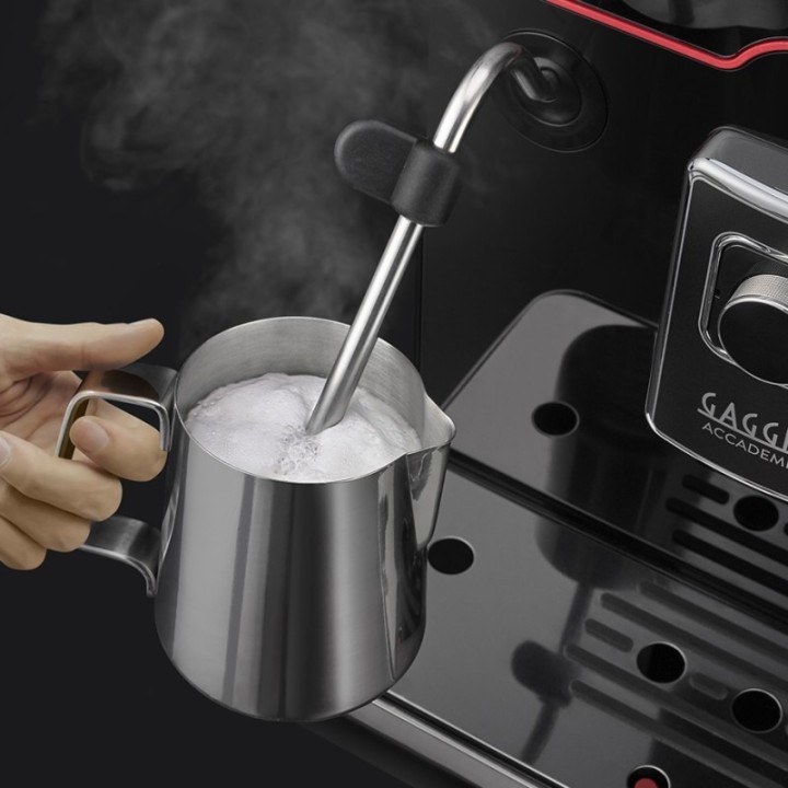 Gaggia Accademia Espressomaskine Inkl. Mælkekande 0,5L & 5x400g Rigtig Kaffe Organic Brun Serie