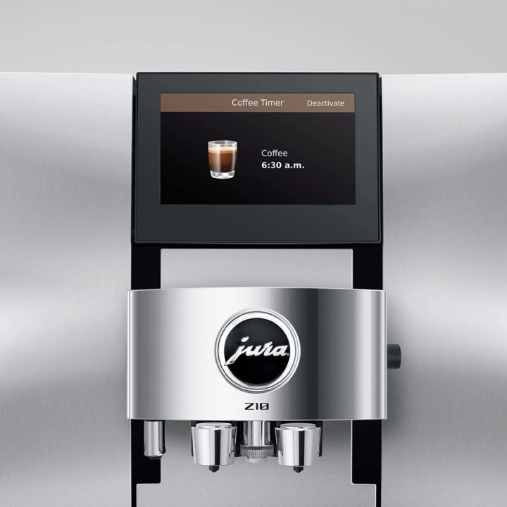 Jura Z10 (EB) Aluminium White Espressomaskine Inkl. Startpakke DK sprog, Rens, Afkalkning, Mælkebeholder & 3kg Rigtig Kaffe