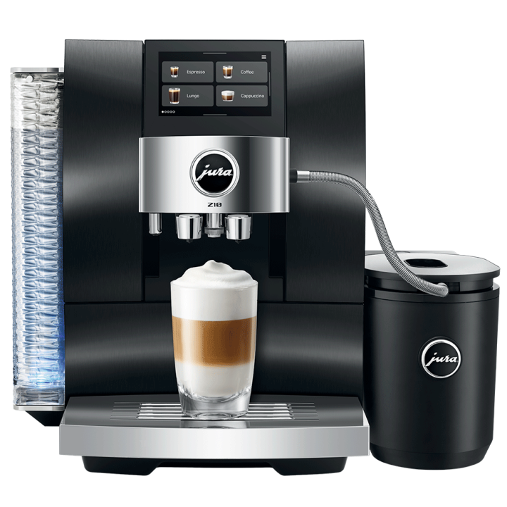Jura Z10 (EB) Aluminium Black Espressomaskine Inkl. Startpakke DK sprog, Rens, Afkalkning, Filter, Mælkebeholder & 3kg Kaffe
