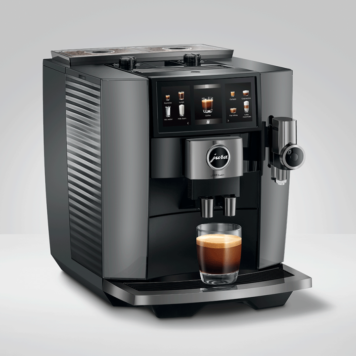 Jura J10 Twin (EA) Diamond Onyx Inkl. Startpakke DK sprog, Plejepakke, Mælkebeholder, Filtre & 3kg Hele kaffebønner