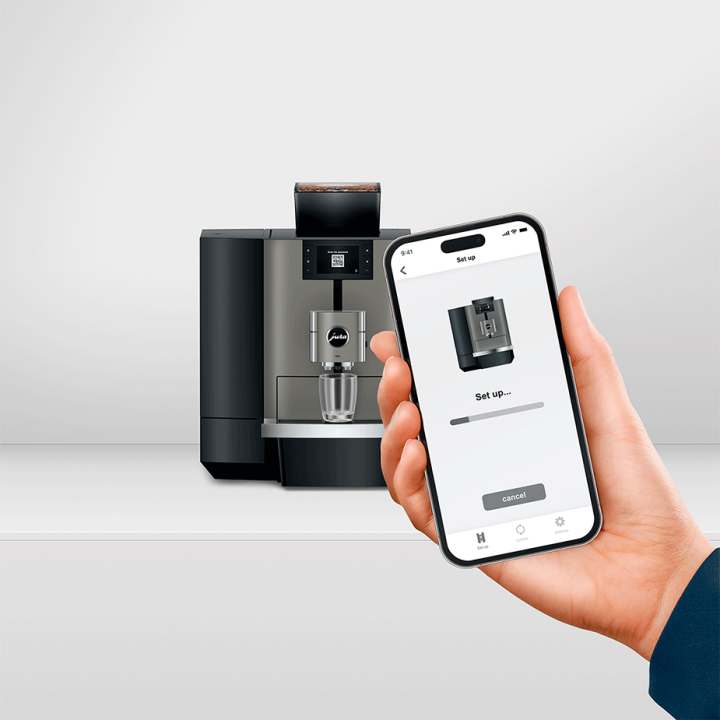 Jura X10c (EA) Dark Inox Espressomaskine Inkl. Startpakke, 2,5L Cooler, Pleje, Kaffe & Opsætning