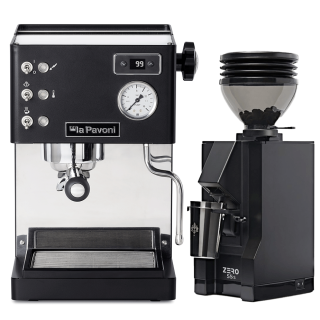 La Pavoni Casa Bar PID Sort LPMCBN02EU Espressomaskine Inkl. Eureka Mignon Zero 55s Mat Sort Espressokværn