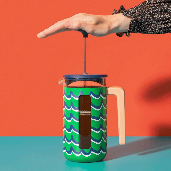 La Cafetière Pisa 8 Kop. Stempelkande Cyan Tides