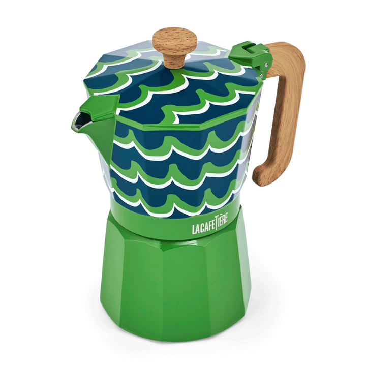 La Cafetière Venice 6 Kop. Espressokande Cyan Tides