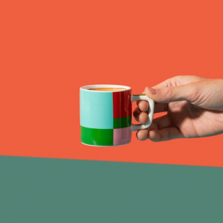 La Cafetiére Keramisk Espressokop Grøn Utopian Lines 12 cl 1 Stk