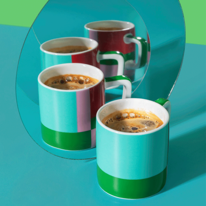 La Cafetiére Keramisk Espressokop Grøn Utopian Lines 12 cl 1 Stk