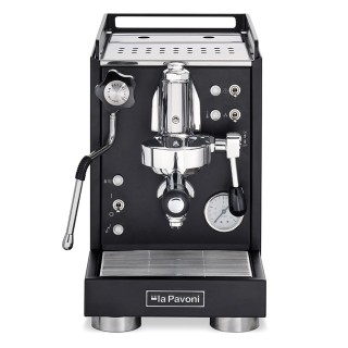 La Pavoni Mini Cellini Sort LPSMCB01EU Inkl. Eureka Mignon Turbo Espressokværn, Baristaudstyr & Latte Kop