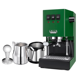 Gaggia Classic E24 Jungle Green Espressomaskine Inkl Baristaudstyr