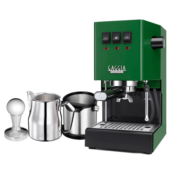 Gaggia Classic E24 Jungle Green Espressomaskine Inkl Baristaudstyr