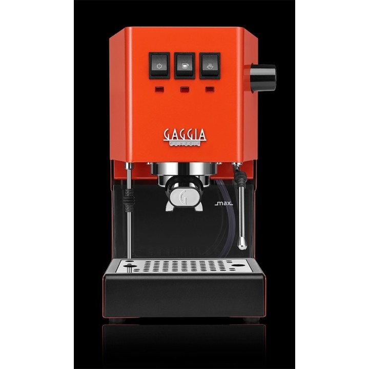 Gaggia Classic E24 Lobster Red Espressomaskine Inkl. Eureka Mignon Zero 55s & Baristaudstyr