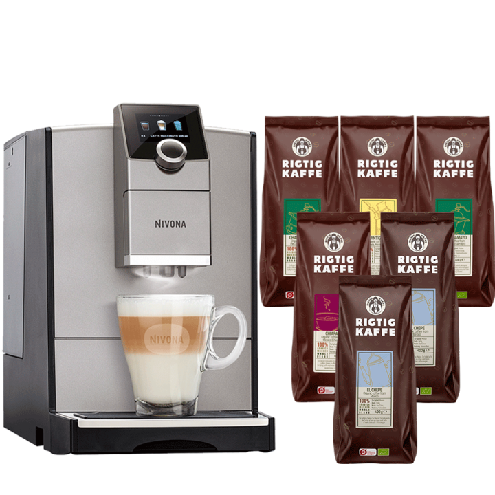 Nivona NICR 795 Titan Espressomaskine Inkl. 6x400g Rigtig Kaffe Organic