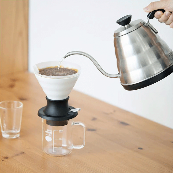 Hario V60 Immersion Switch Dripper Keramik 2 Kop. Hvid Inkl. 100 stk. Filtre