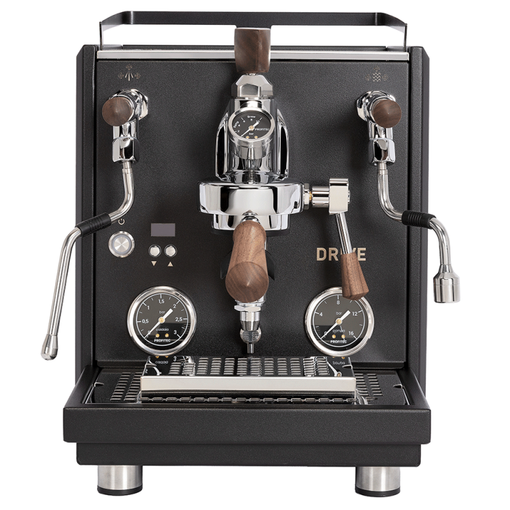 Profitec Drive Espressomaskine Sort m. Trædetaljer Inkl. Eureka Atom W 65 Casa Mat Sort Espressokværn