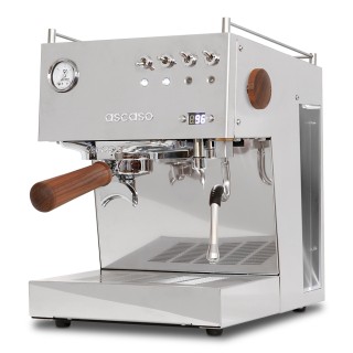Ascaso Steel Duo PID Poleret Stål Espressomaskine Inkl. Eureka Mignon Libra 55 Chrome Espressokværn & Baristaudstyr