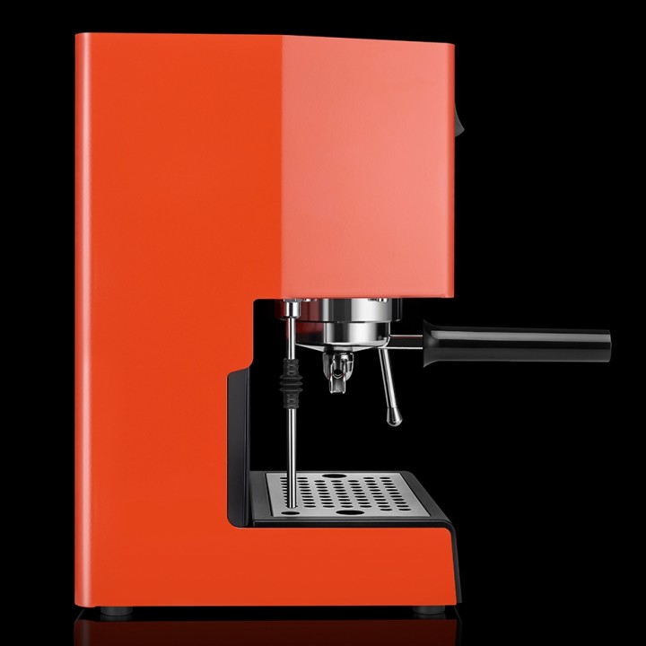 Gaggia Classic E24 Lobster Red Espressomaskine Inkl. Eureka Mignon Zero 65 Speedy Mat Sort Espressokværn