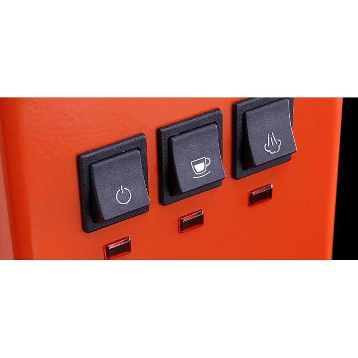 Gaggia Classic E24 Lobster Red Espressomaskine Inkl. Eureka Mignon Zero 65 Speedy Mat Sort Espressokværn