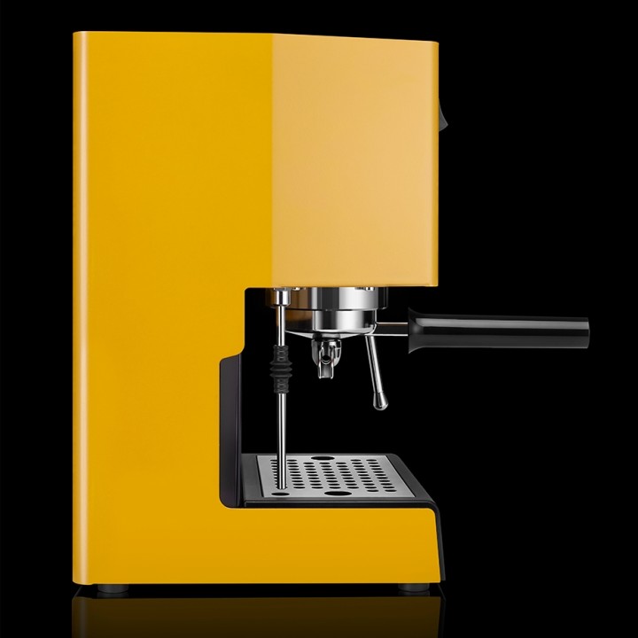 Gaggia Classic E24 Sunshine Yellow Espressomaskine Inkl. Eureka Mignon Zero 65 Speedy Mat Sort Espressokværn