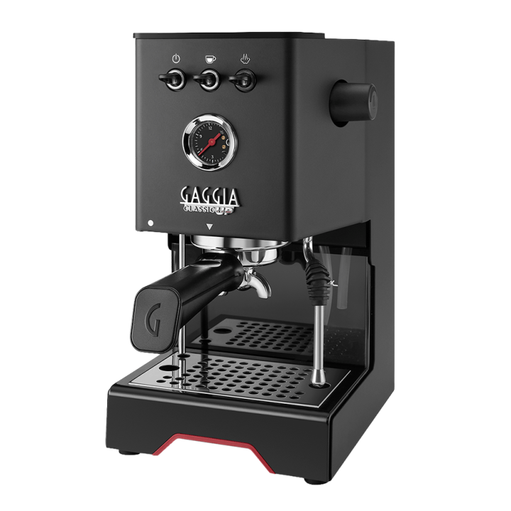 Gaggia Classic UP Sort Espressomaskine Inkl. Eureka Mignon Zero 65 Speedy Mat Sort Espressokværn