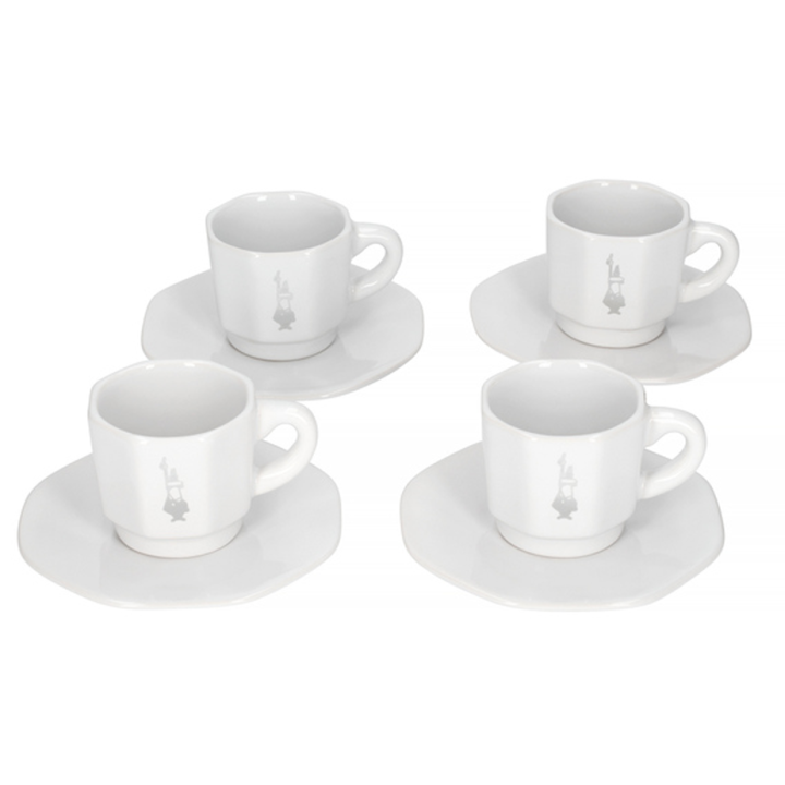 Bialetti Espressokopper Inkl. Underkopper 4 stk Bialetti Espressokopper Inkl. Underkopper 4 stk