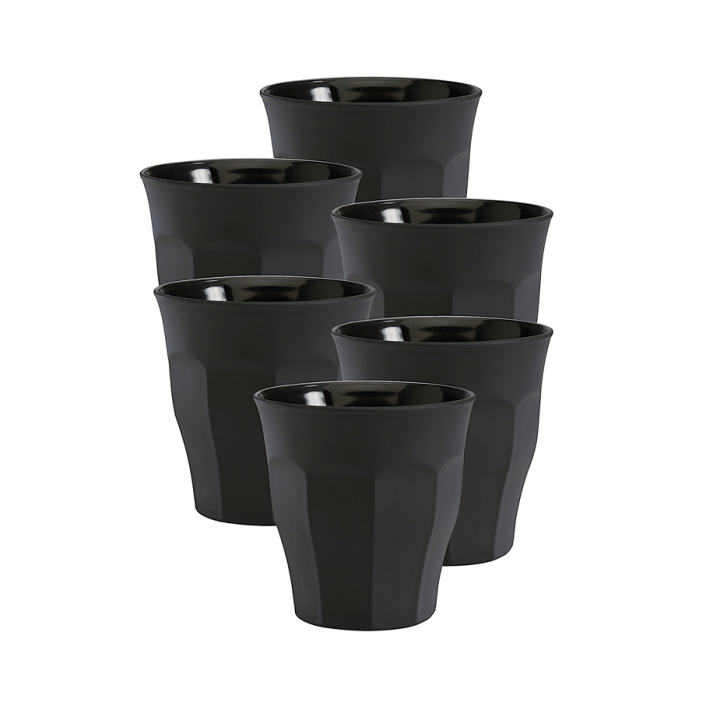 Duralex Picardie Caféglas 9 cl 6 Stk Sort Duralex Picardie Caféglas 9 cl 6 Stk Sort