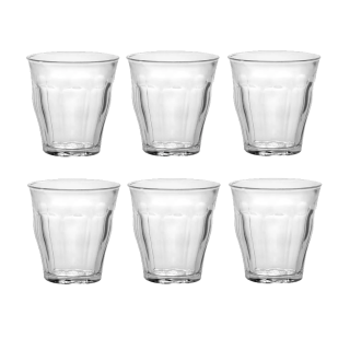 Duralex Picardie Caféglas 9 cl 6 stk Duralex Picardie Caféglas 9 cl 6 stk