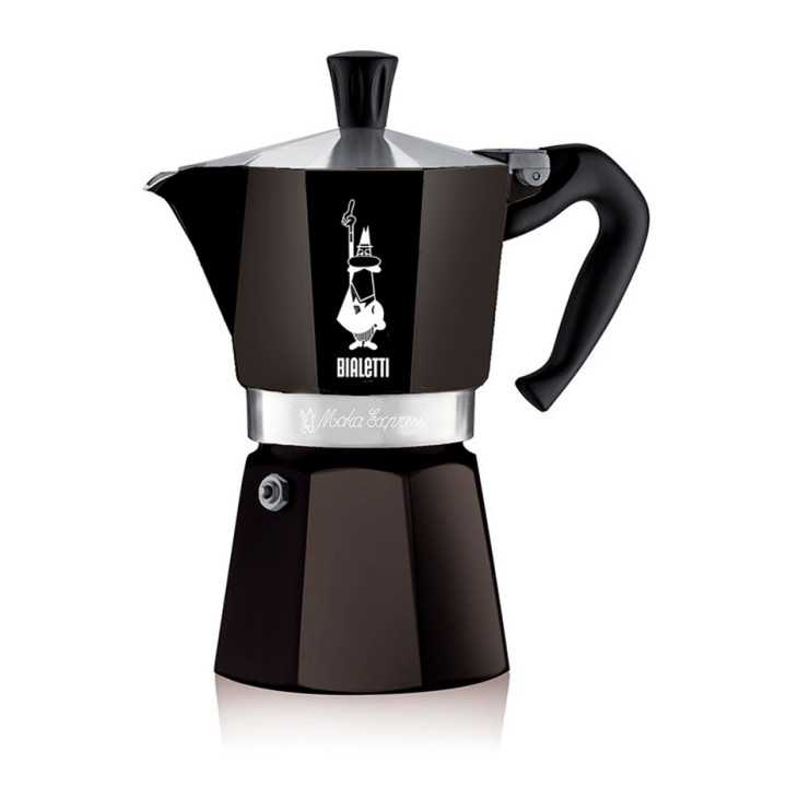 Bialetti Moka Express 6 Kop. Espressokande Sort Bialetti Moka Express 6 Kop. Espressokande Sort