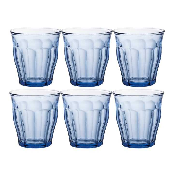 Duralex Picardie Caféglas 22 cl 6 Stk Blå Duralex Picardie Caféglas 22 cl 6 Stk Blå