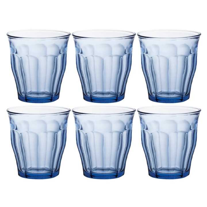 Duralex Picardie Caféglas 25 cl 6 Stk Blå Duralex Picardie Caféglas 25 cl 6 Stk Blå