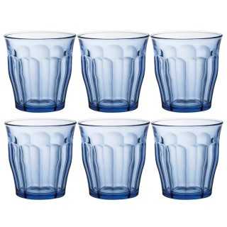 Duralex Picardie Caféglas 31cl Blå 6 stk Duralex Picardie Caféglas 31cl Blå 6 stk