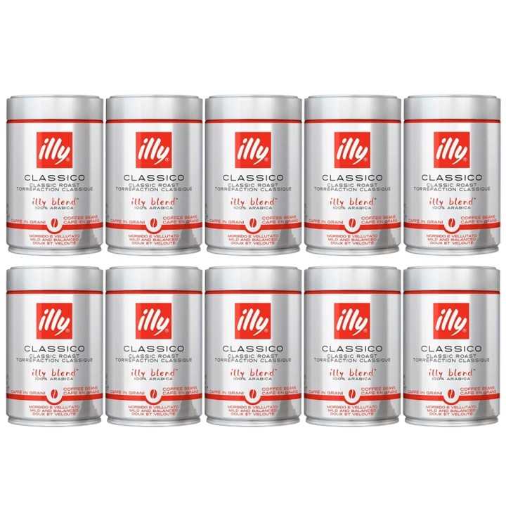 Illy Espresso Classico 10x250g Hele kaffebønner Illy Espresso Classico 10x250g Hele kaffebønner