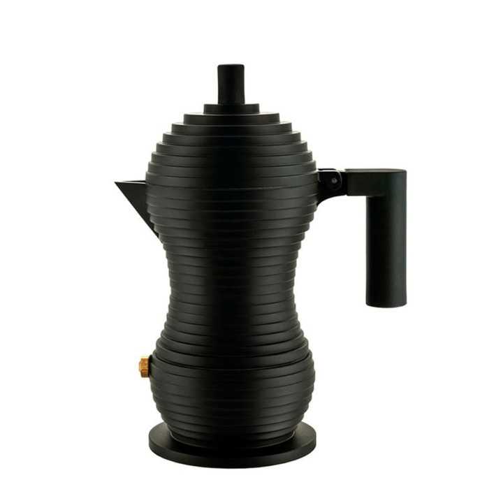Alessi Pulcina 3 Kop. Espressokande Sort Alessi Pulcina 3 Kop. Espressokande Sort