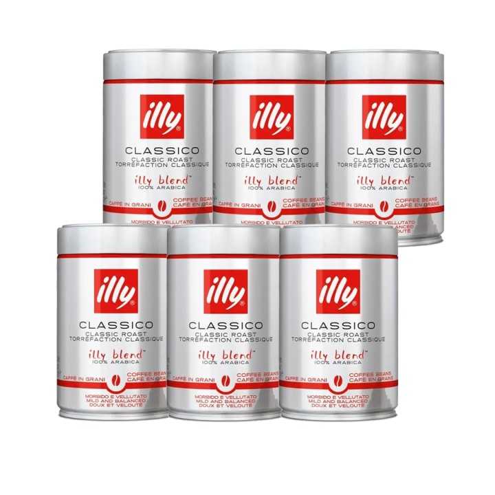 Illy Espresso Classico 6x250g Hele kaffebønner Illy Espresso Classico 6x250g Hele kaffebønner