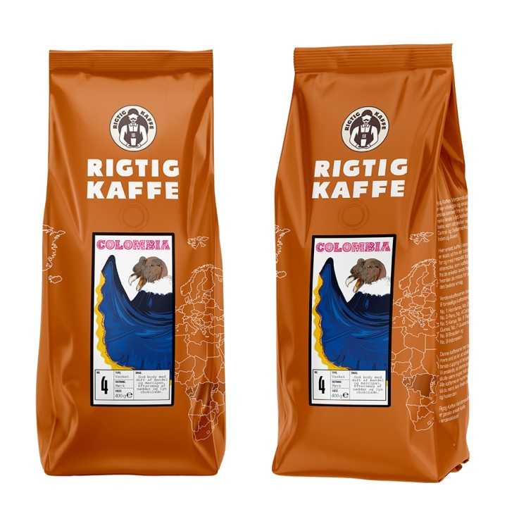 Rigtig Kaffe Colombia No. 4 - 400g Rigtig Kaffe Colombia No. 4 - 400g