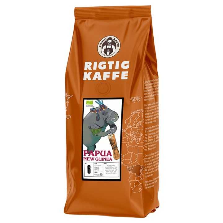 Rigtig Kaffe Papua New Guinea No. 6 - 7x400g Rigtig Kaffe Papua New Guinea No. 6 - 7x400g