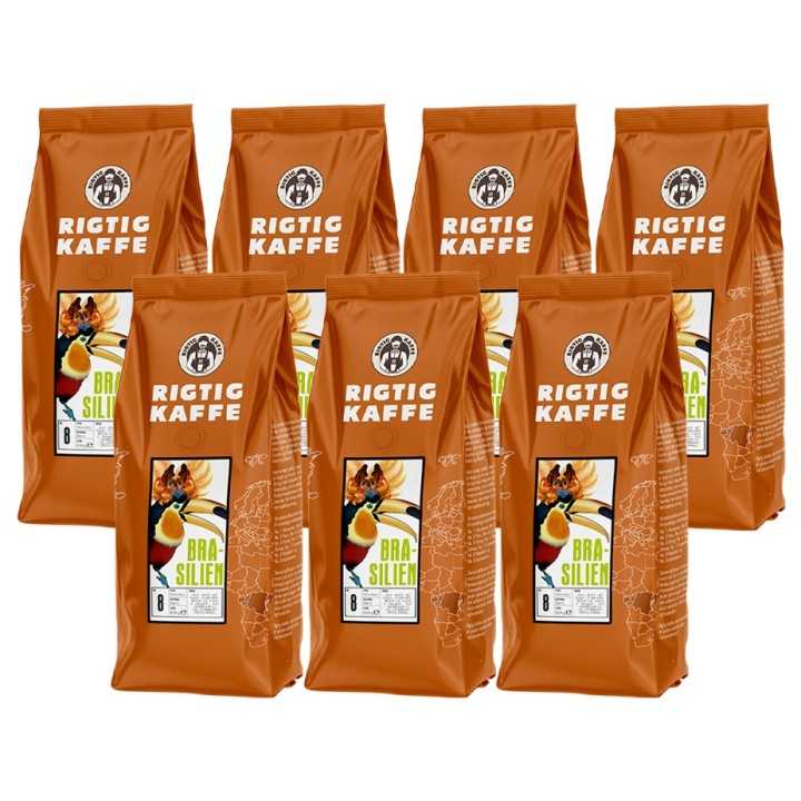 Rigtig Kaffe Brasilien No. 8 - 7x400g Rigtig Kaffe Brasilien No. 8 - 7x400g