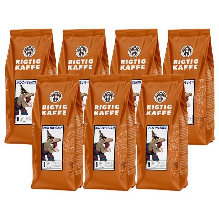 Rigtig Kaffe Indonesien No. 9 - 7x400g Rigtig Kaffe Indonesien No. 9 - 7x400g