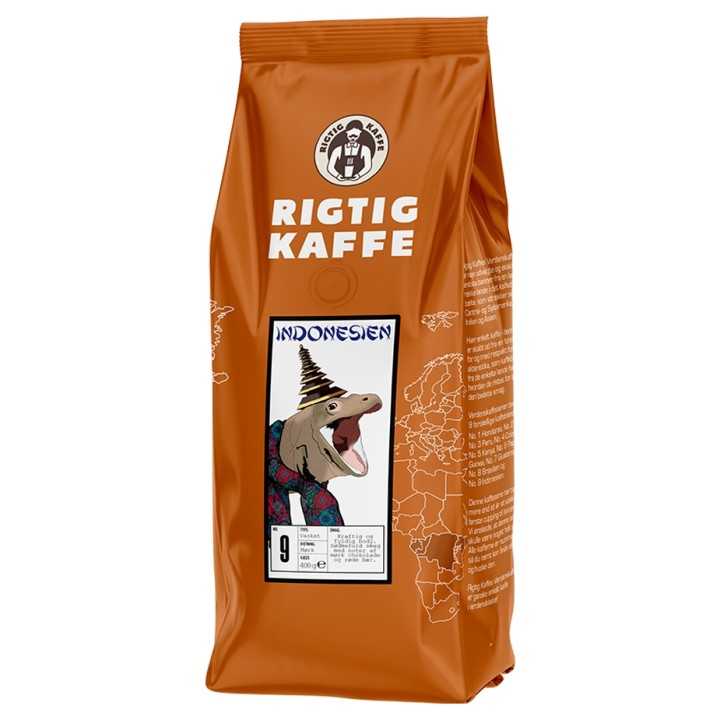 Rigtig Kaffe Indonesien No. 9 v/24kg Rigtig Kaffe Indonesien No. 9 v/24kg