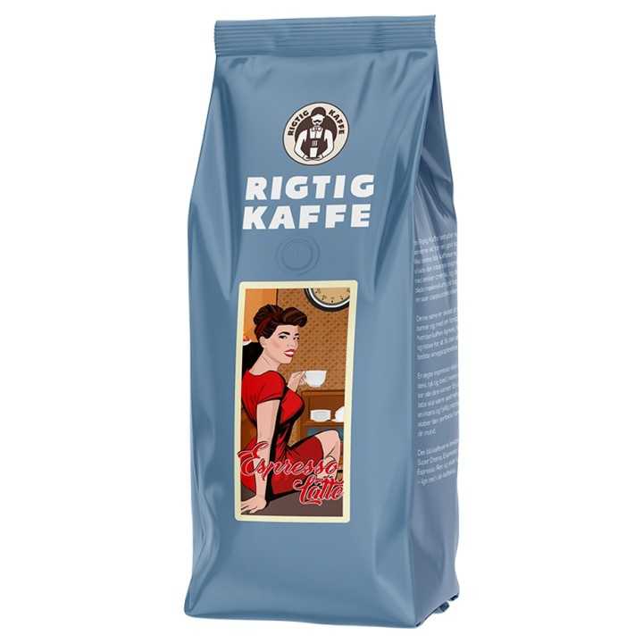 Rigtig Kaffe Espresso Latte 500g Rigtig Kaffe Espresso Latte 500g